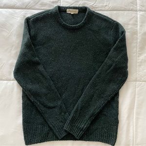 Madewell Men’s Green Speckled Merino Wool Crewneck Sweater, Size Small
